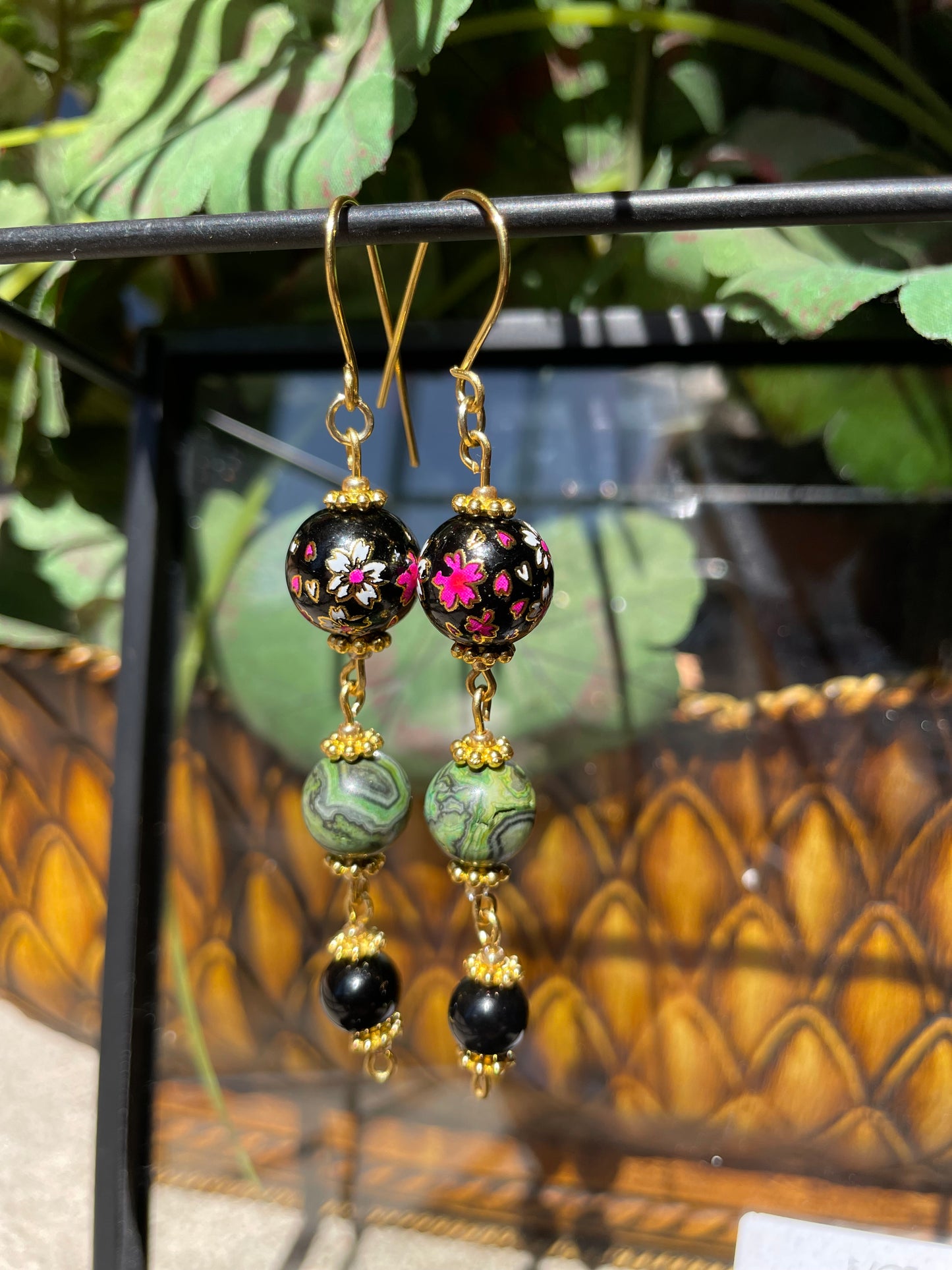Earrings: Agate Petals