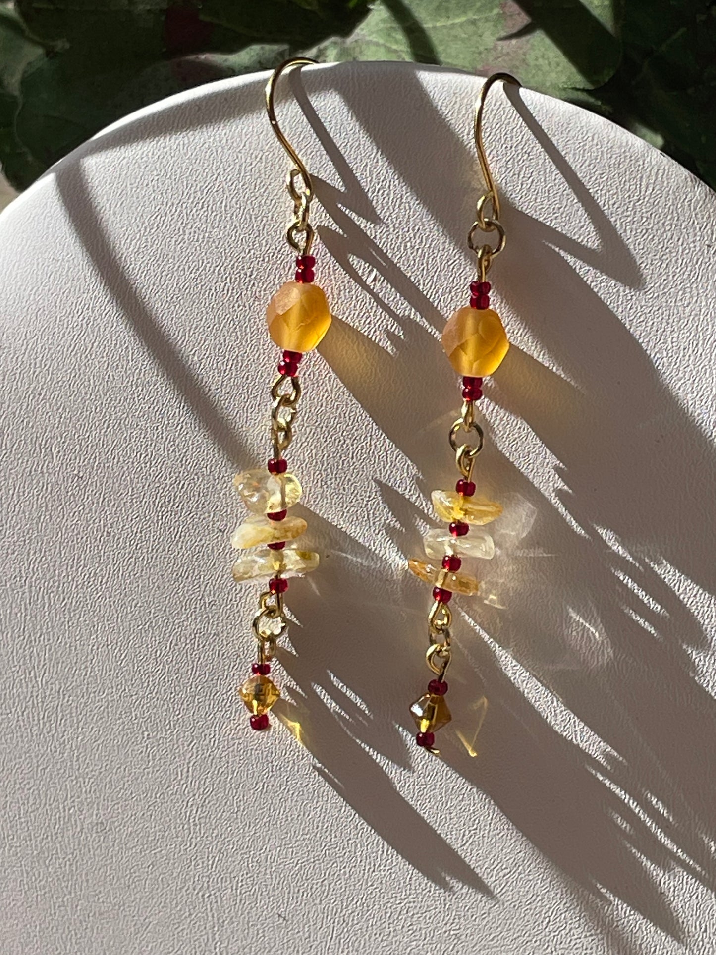 Earrings: Citrine Crush