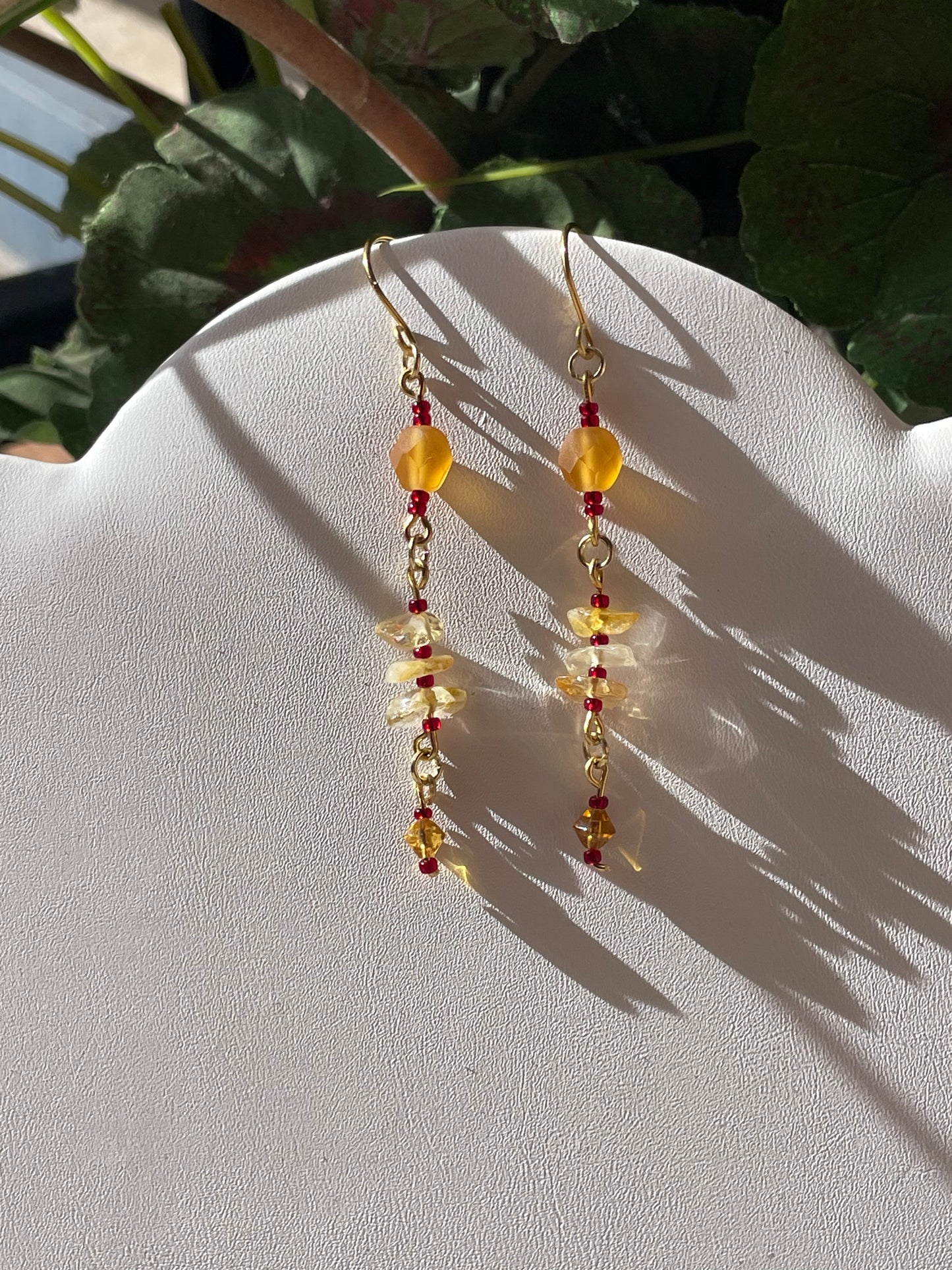 Earrings: Citrine Crush