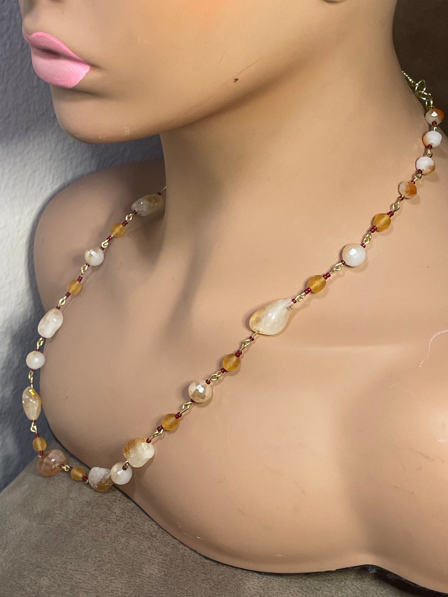 Necklace: Citrine Crush