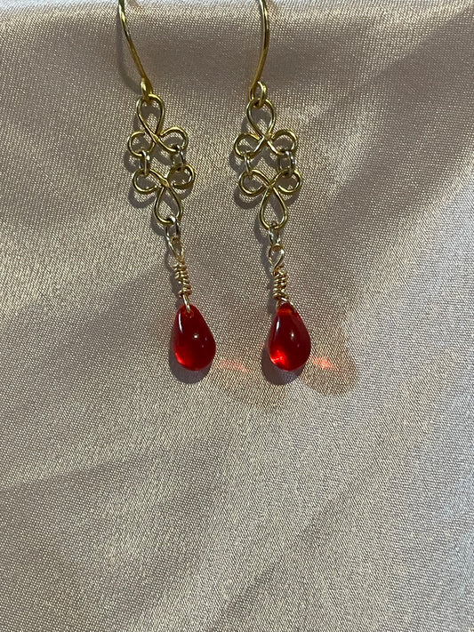 Simple droplet earrings