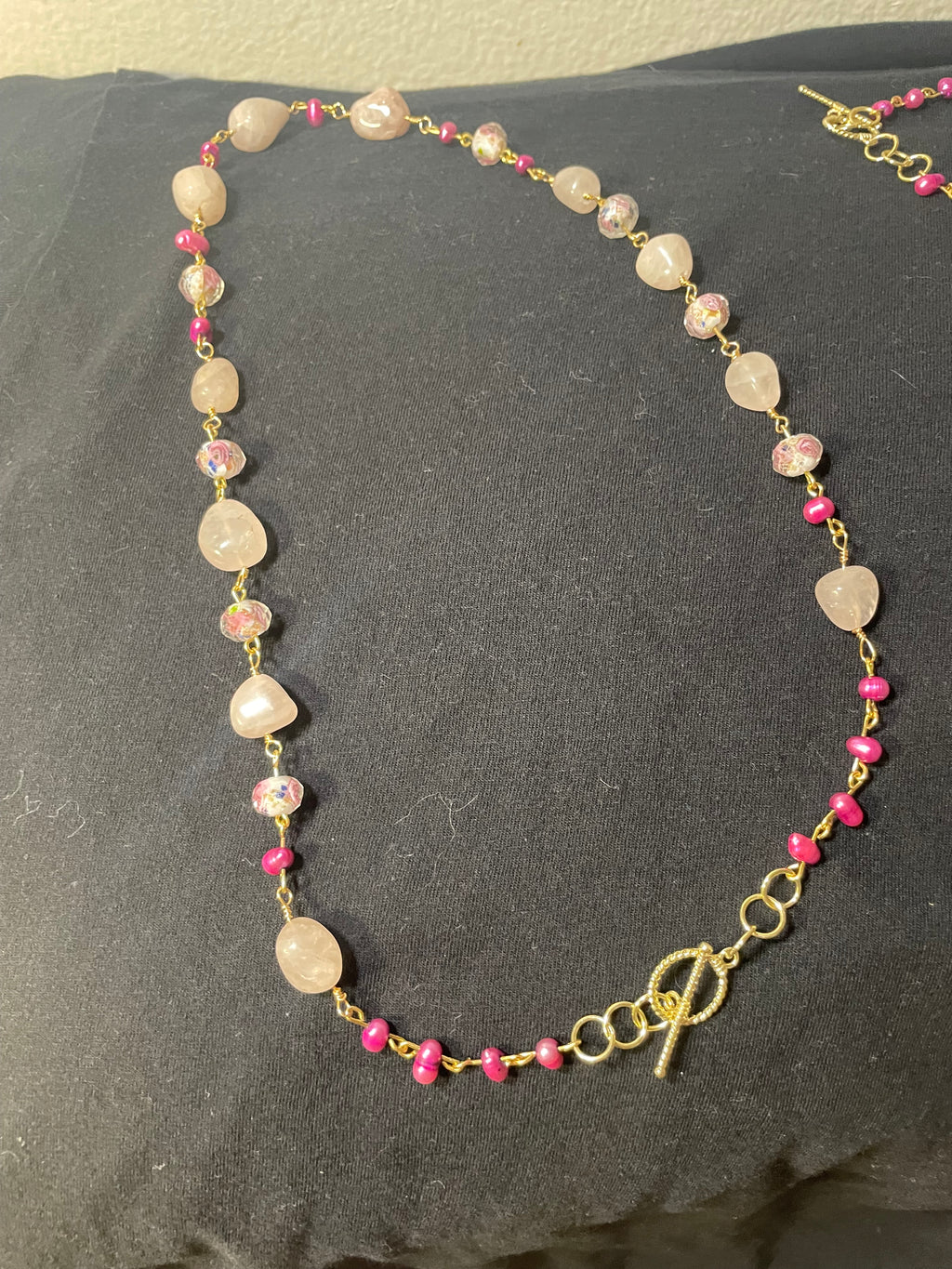 Necklace: Blushing in Pink