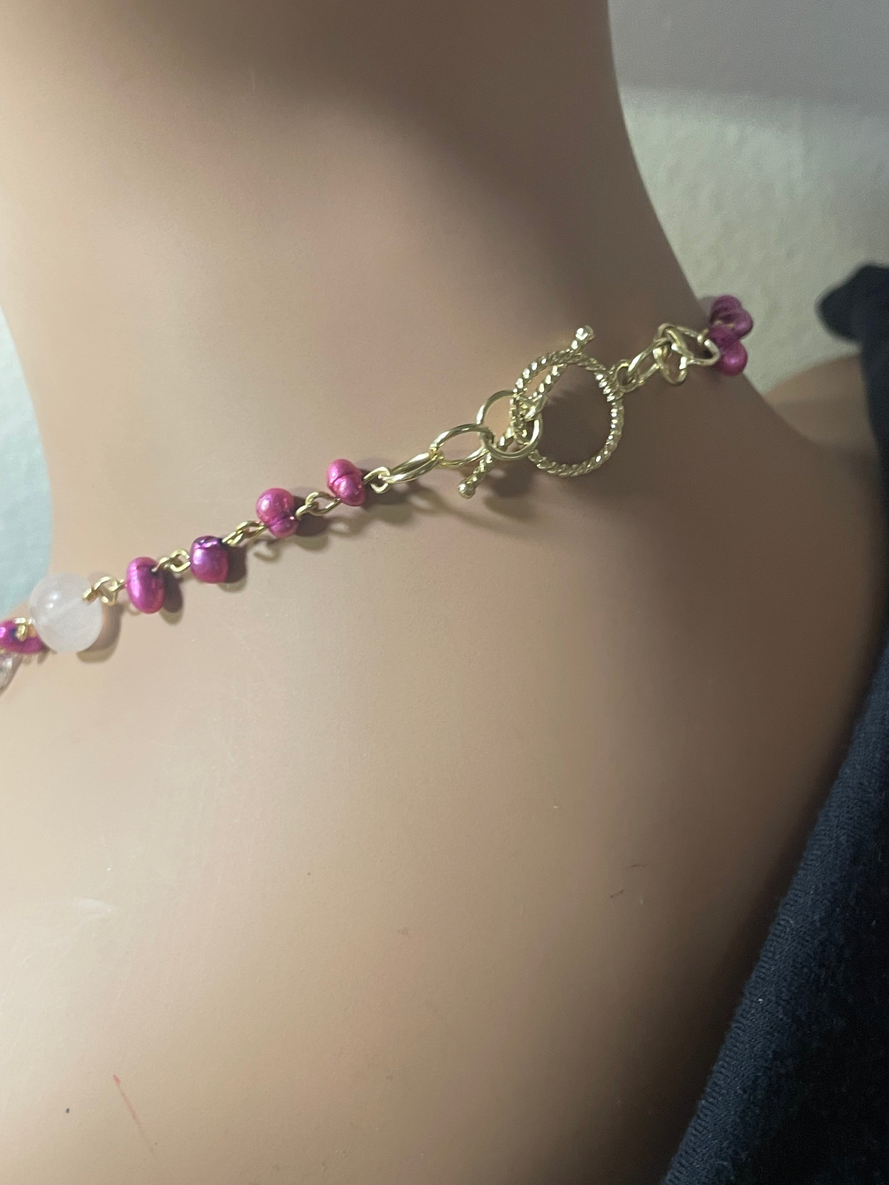Necklace: Blushing in Pink