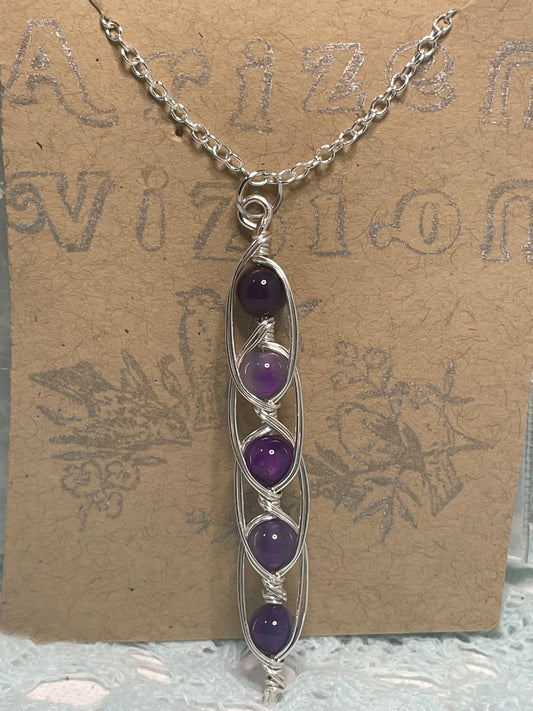 blingin fidget pendant: amethyst