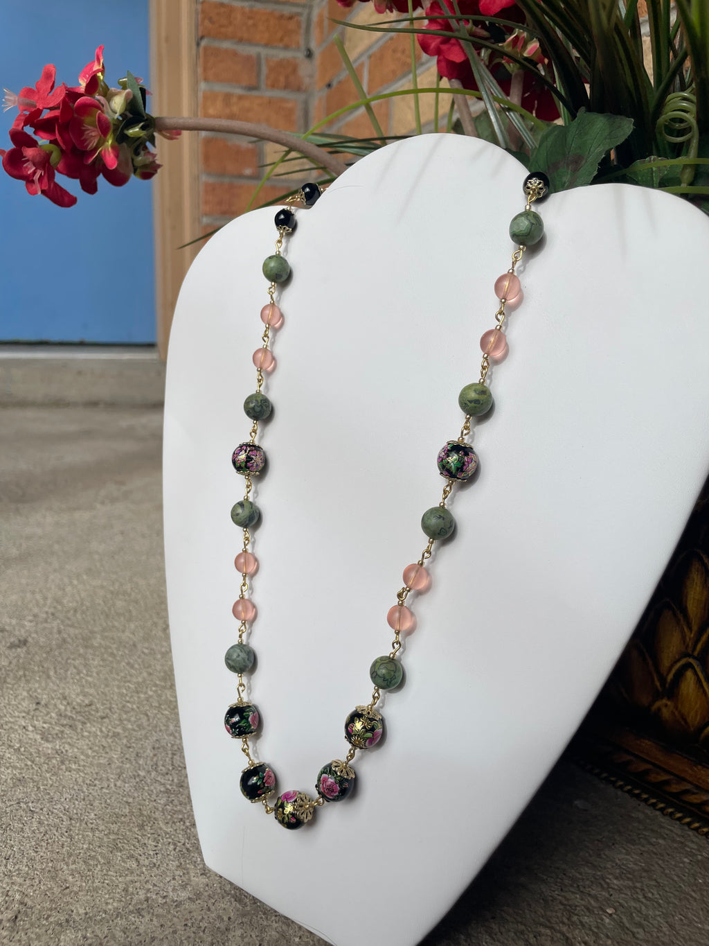 Necklace: Agate Petals