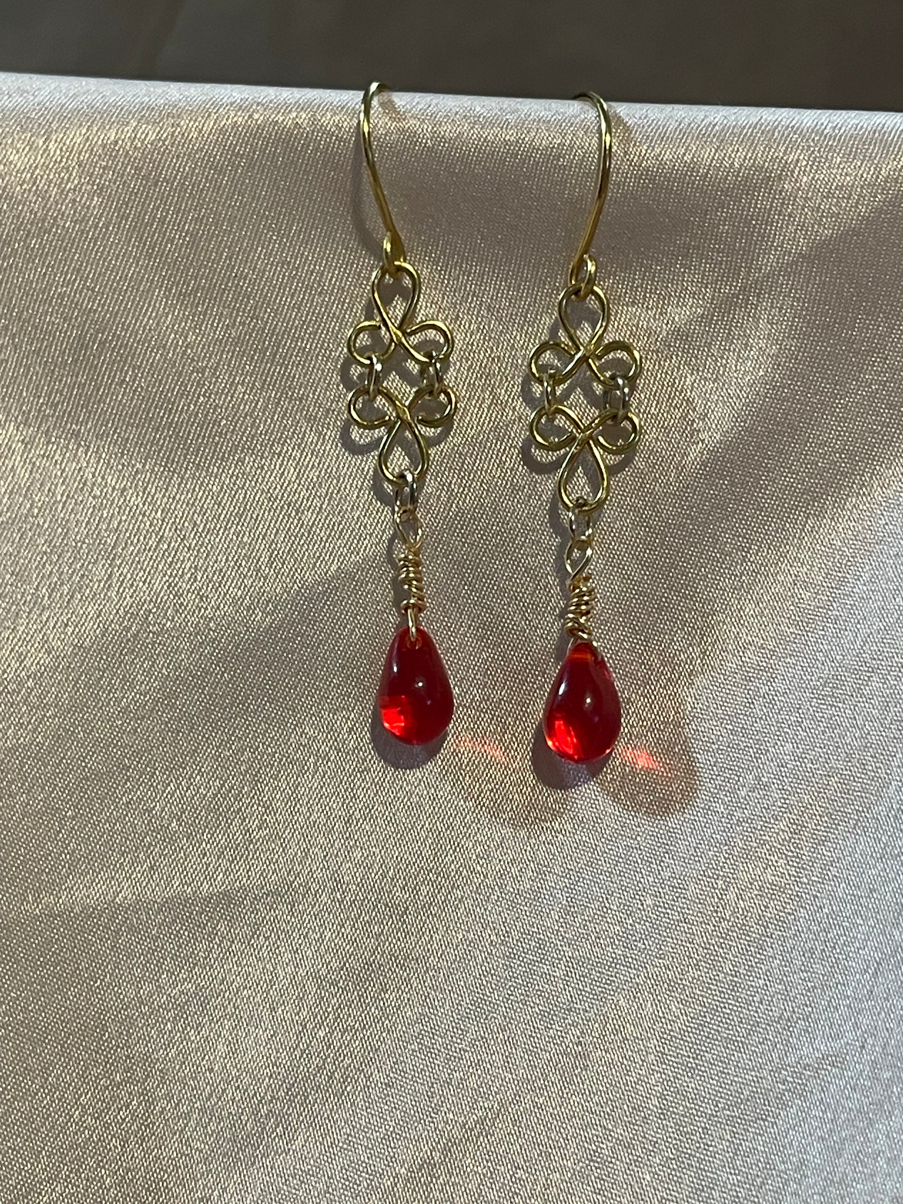 Simple droplet earrings