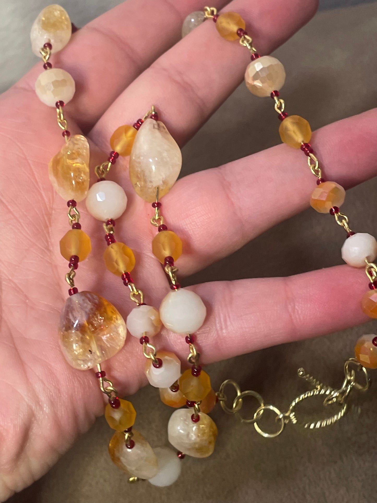 Necklace: Citrine Crush