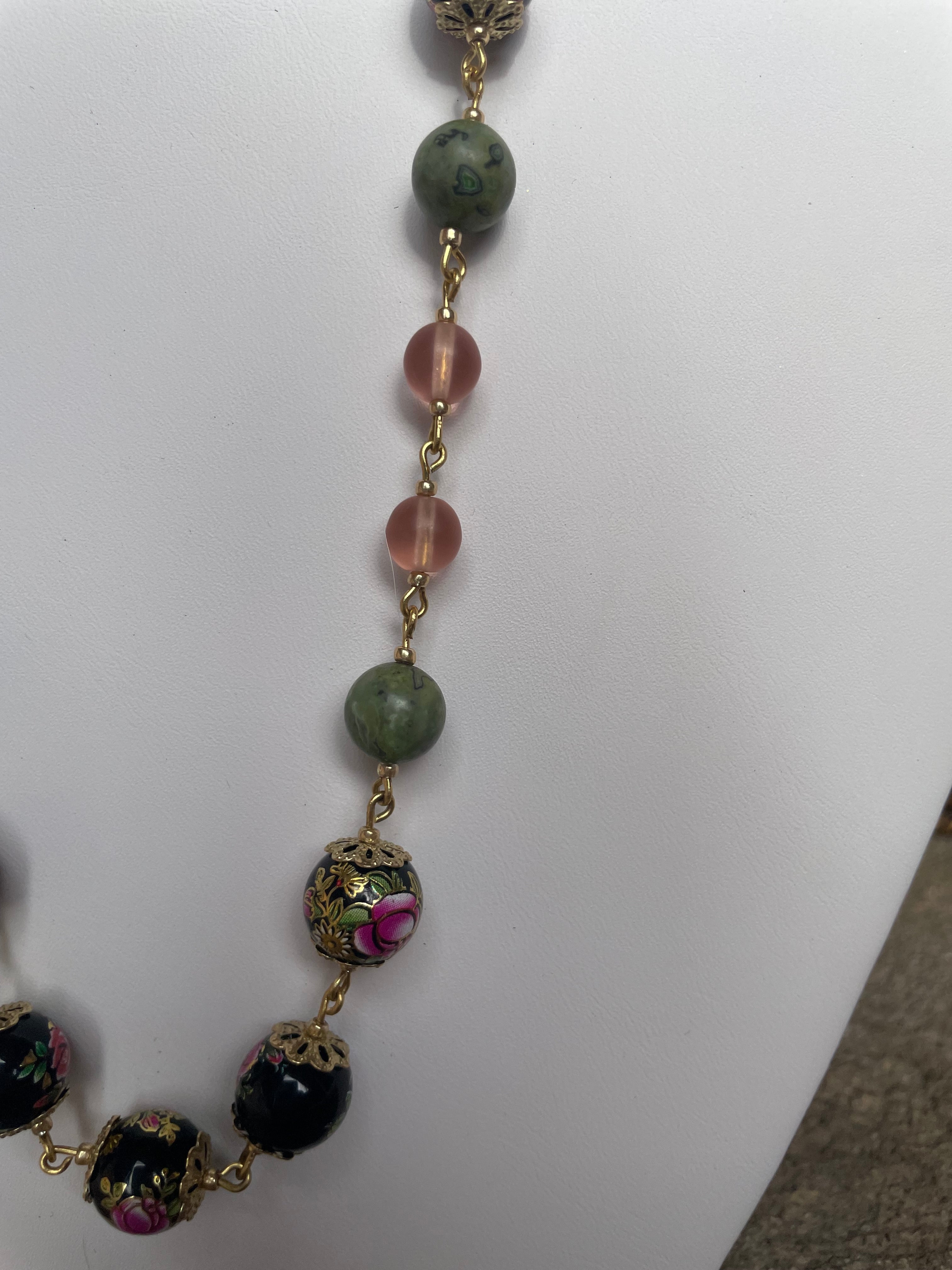 Necklace: Agate Petals