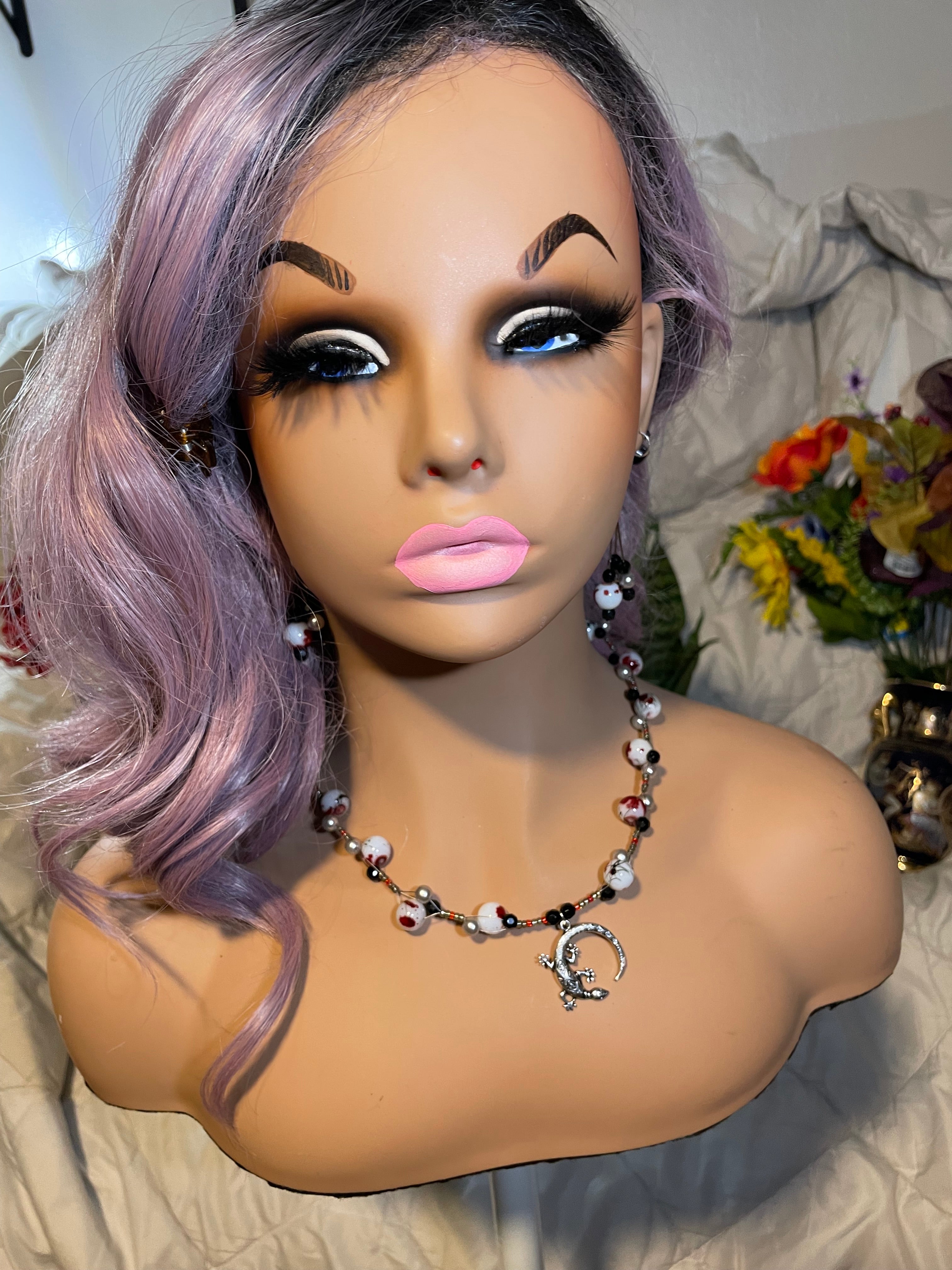 Necklace: Lounging Lizard (earrings included)