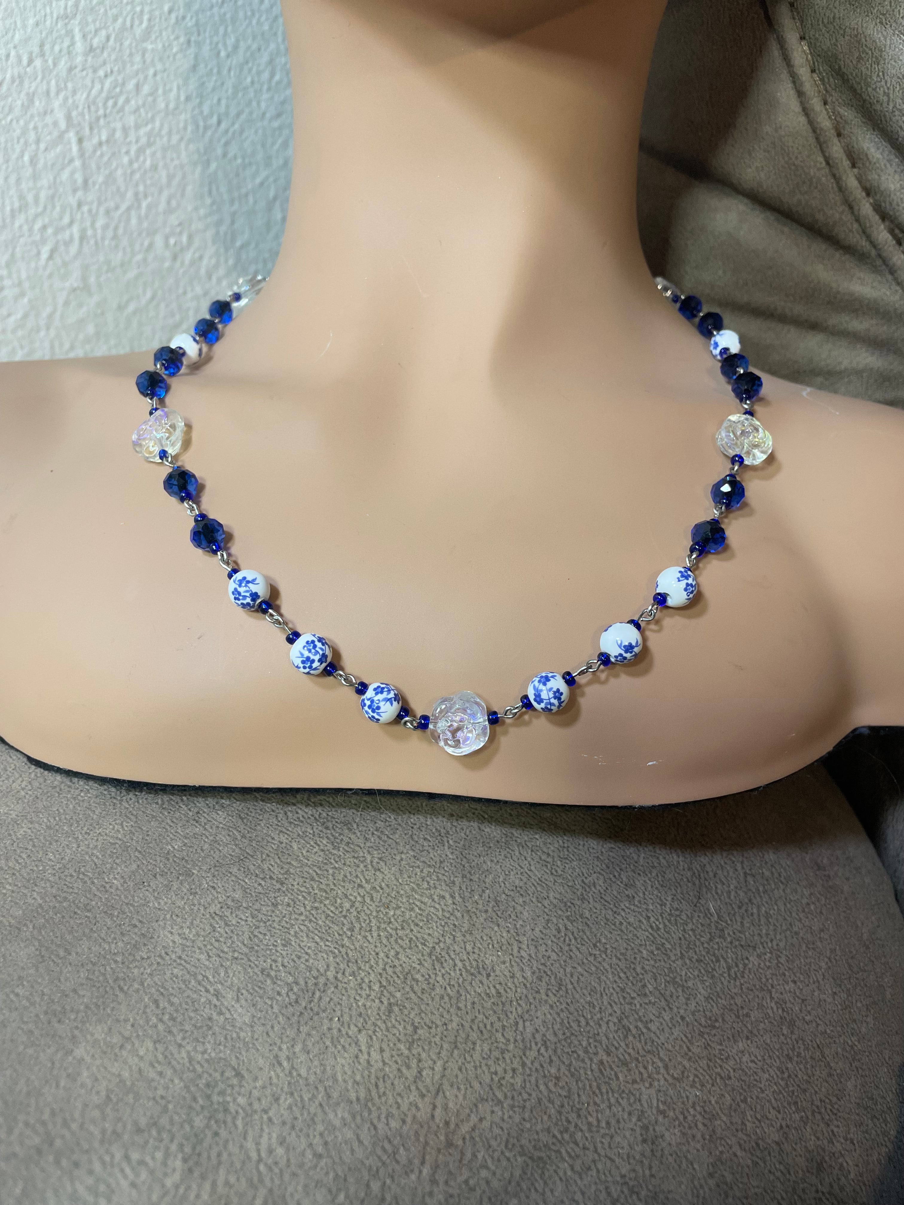 Necklace: Azure China Garden