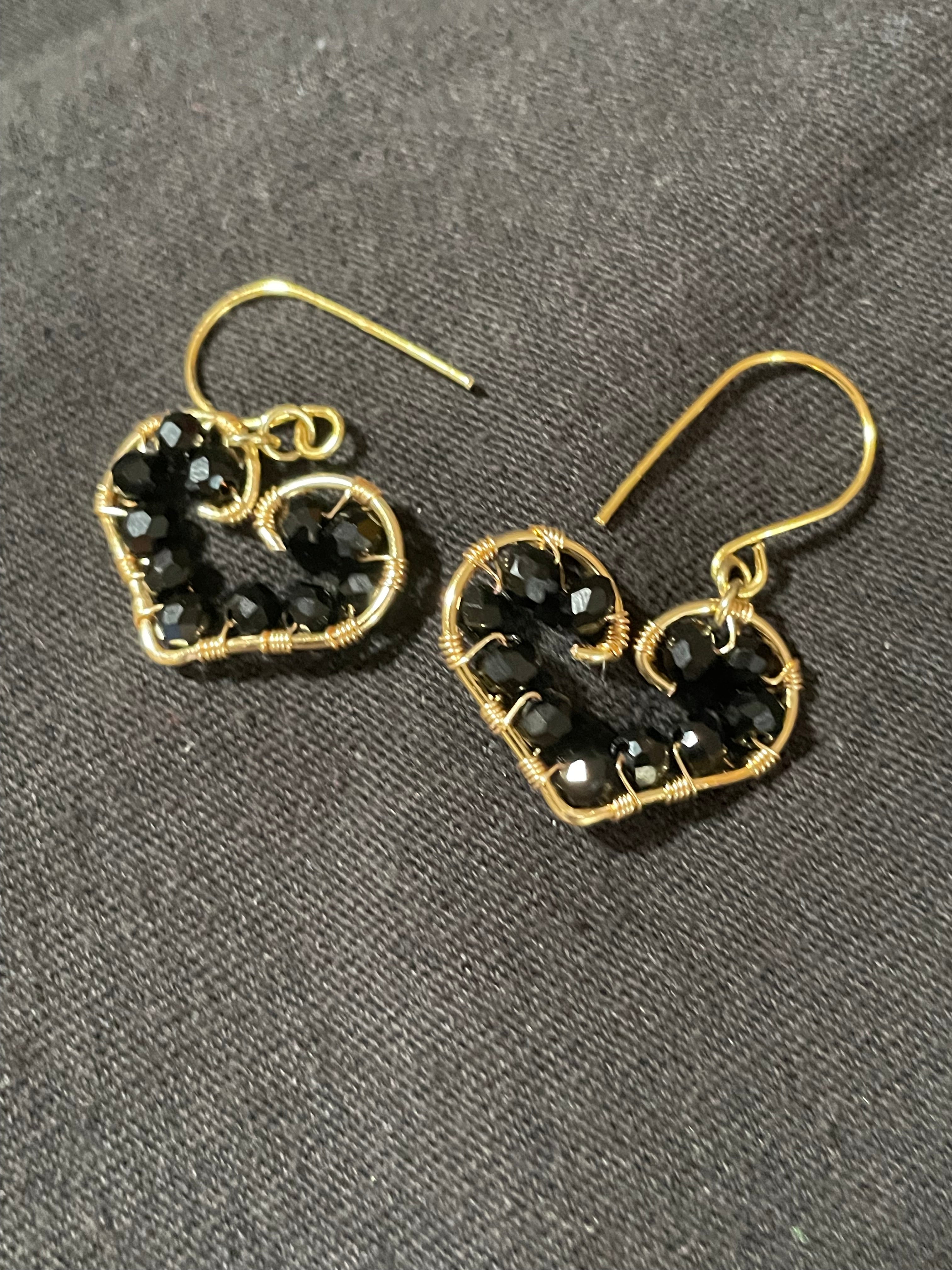 Floating Hearts (Gold)