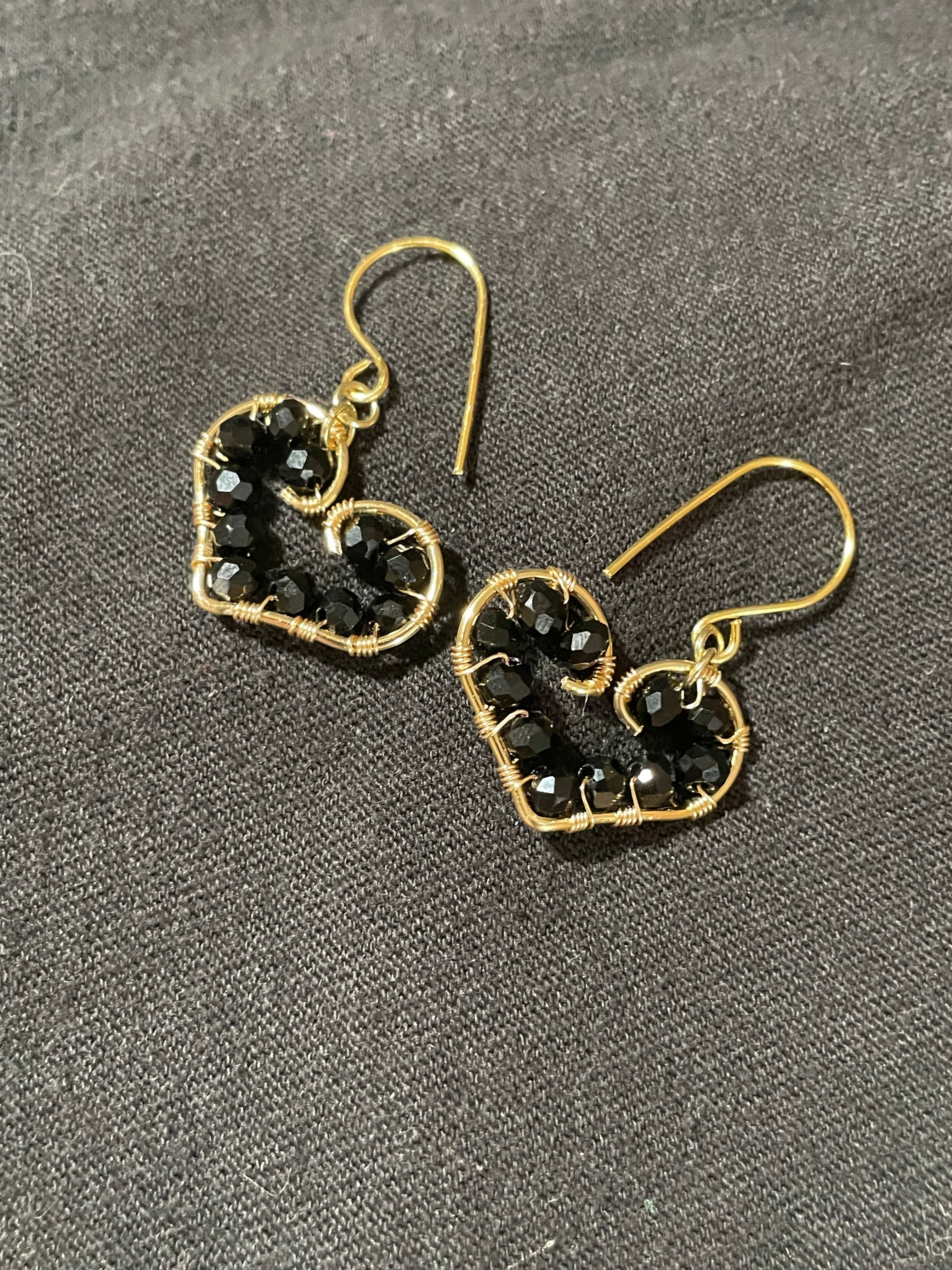 Floating Hearts (Gold)