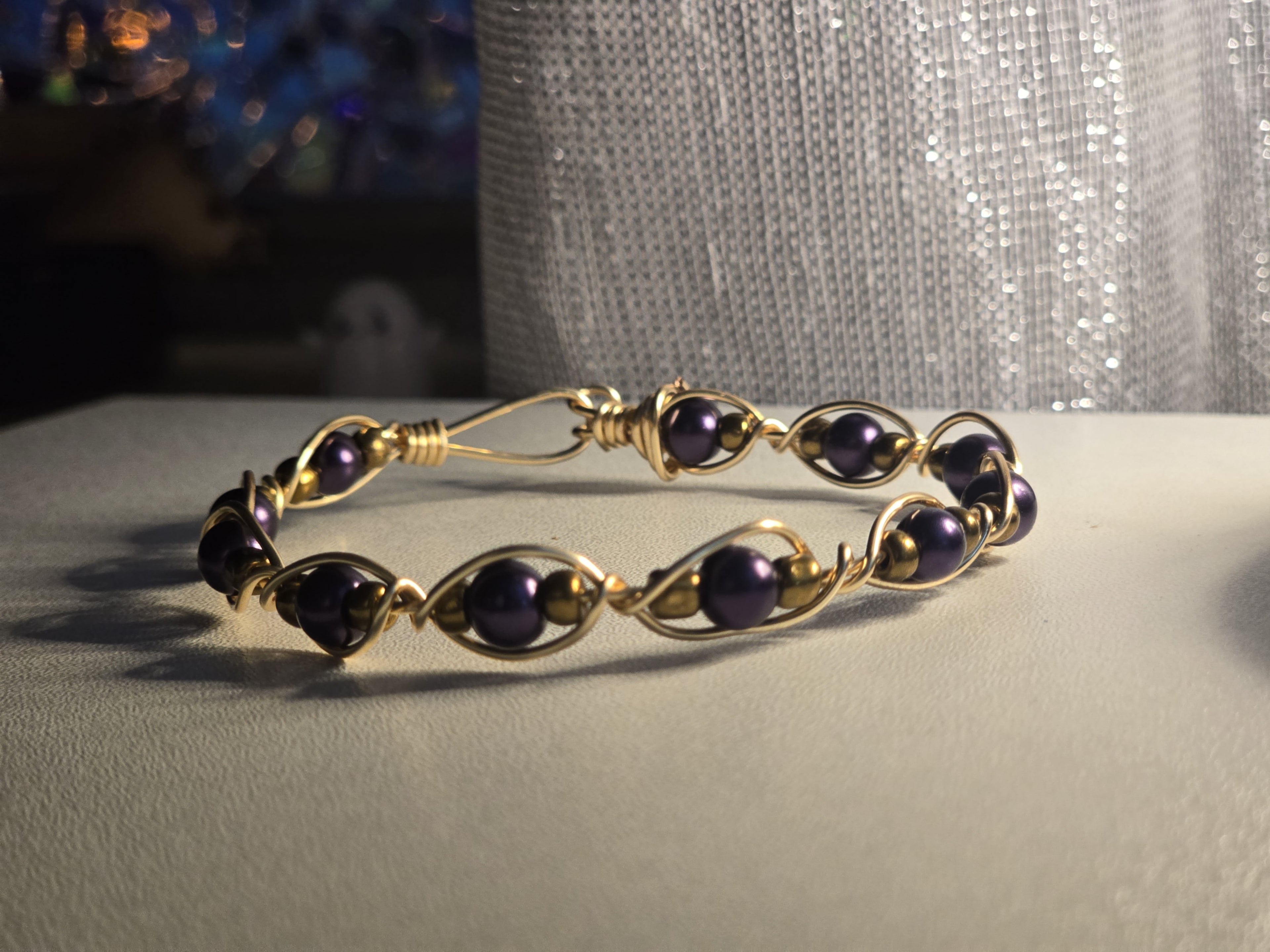 blingin’ fidget bracelet (gold)