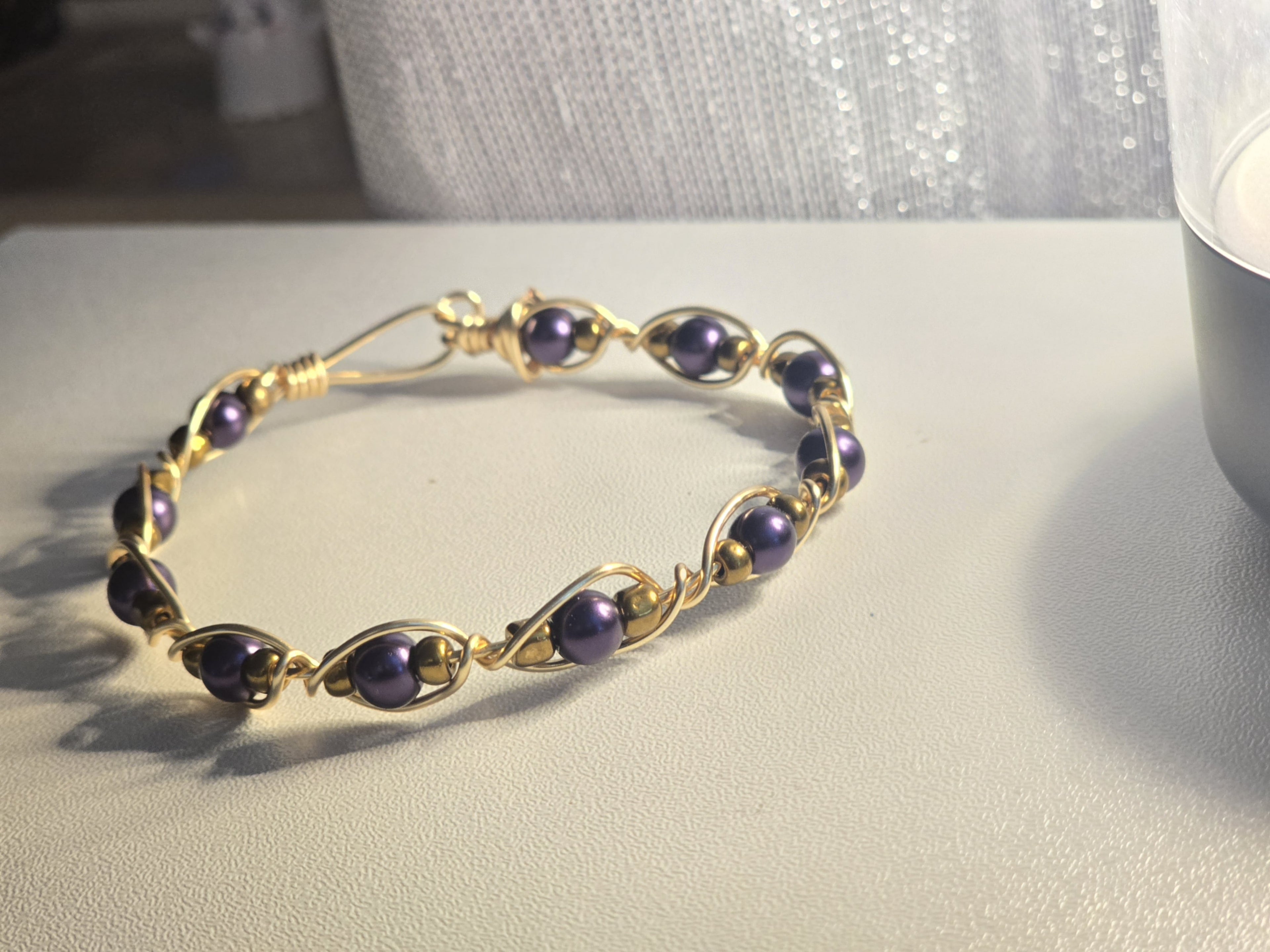 blingin’ fidget bracelet (gold)